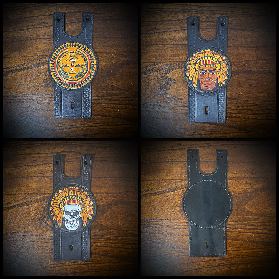 Tank Bib, Round - Fits Indian Roadmaster, Springfield and Chieftain, Custom Art, Black