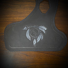 Load image into Gallery viewer, Heat Shield for Indian Scout Motorcycles, Dreamcatcher Arrow, Black &amp; Grey Art