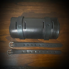 Load image into Gallery viewer, Tool bag for Motorcycle - Chopper Style, Small, With Edge Decoration Custom Art, Black