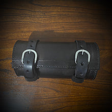 Load image into Gallery viewer, Tool bag for Motorcycle - Chopper Style, Small, With Edge Decoration Custom Art, Black