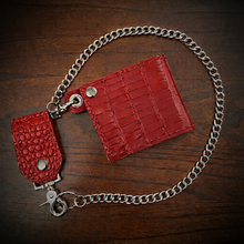 Load image into Gallery viewer, Billfold - Genuine Red Alligator