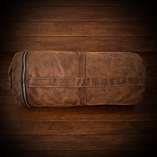 Load image into Gallery viewer, Leather Motorcycle Duffel Bag Distressed Brown