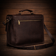 Load image into Gallery viewer, Leather Business Messenger Bag, Brown
