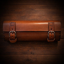 Load image into Gallery viewer, Tool bag for Motorcycle - Chopper Style, Small, Custom Art, Brown