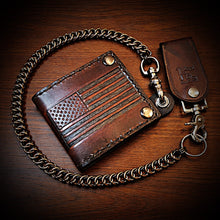 Load image into Gallery viewer, Billfold Old Glory Brown