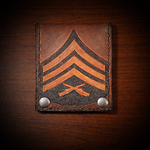 Load image into Gallery viewer, Billfold Custom Art Brown