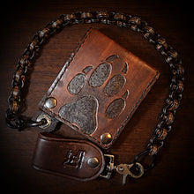 Load image into Gallery viewer, Billfold Custom Art Brown