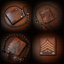 Load image into Gallery viewer, Billfold Custom Art Brown