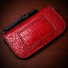 Load image into Gallery viewer, Clutch - Genuine American Alligator, Red