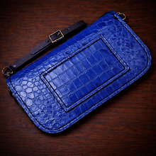 Load image into Gallery viewer, Clutch - Genuine American Alligator, Blue