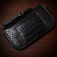 Load image into Gallery viewer, Clutch - Genuine American Alligator, Black
