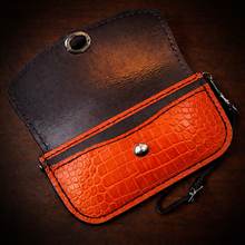 Load image into Gallery viewer, Clutch - Genuine American Alligator, Orange