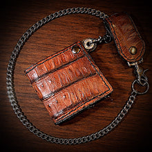 Load image into Gallery viewer, Billfold - Genuine Alligator Brown