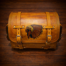 Load image into Gallery viewer, Motorcycle Trunk Bag, Fits All Brands of Motorcycles w/ A Rear Luggage Rack Native Girl