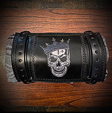Load image into Gallery viewer, Bedroll for Motorcycles - Generation 2, King of Death, Black and Grey Art
