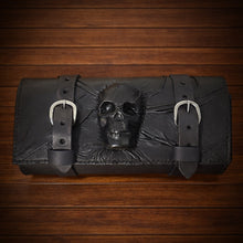 Load image into Gallery viewer, Tool bag for Motorcycle - Nightmare Skull, Black