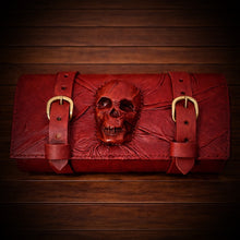 Load image into Gallery viewer, Tool bag for Motorcycle - Nightmare Skull, Red