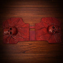 Load image into Gallery viewer, Heat Shield Nightmare Skull, Red Custom Made To Fit Any Make and Model Of Bike