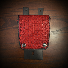 Load image into Gallery viewer, Tank Bib - Fits Indian Roadmaster, Springfield &amp; Chieftain, With Pouch, Genuine American Alligator, Different Colors Available