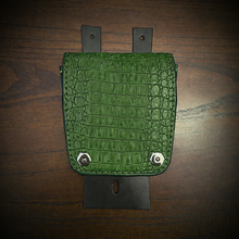 Load image into Gallery viewer, Tank Bib - Fits Indian Roadmaster, Springfield &amp; Chieftain, With Pouch, Genuine American Alligator, Different Colors Available