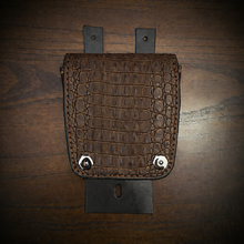 Load image into Gallery viewer, Tank Bib - Fits Indian Roadmaster, Springfield &amp; Chieftain, With Pouch, Genuine American Alligator, Different Colors Available