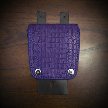 Load image into Gallery viewer, Tank Bib - Fits Indian Roadmaster, Springfield &amp; Chieftain, With Pouch, Genuine American Alligator, Different Colors Available