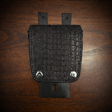 Load image into Gallery viewer, Tank Bib - Fits Indian Roadmaster, Springfield &amp; Chieftain, With Pouch, Genuine American Alligator, Different Colors Available