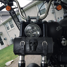 Load image into Gallery viewer, Tool bag for Motorcycle - Nightmare Skull, Black