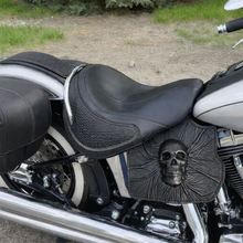 Load image into Gallery viewer, Heat Shield Nightmare Skull, Black, Custom Made To Fit Any Make and Model Of Bike
