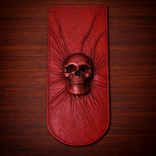 Load image into Gallery viewer, Fender Bib - Nightmare Skull, Red, Made To Fit Any Bike