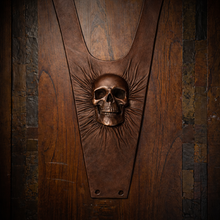 Load image into Gallery viewer, Tank Bib - Nightmare Skull, Fits Indian Challenger and Pursuit, Brown