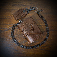 Load image into Gallery viewer, Trifold Wallet - Nightmare, Brown