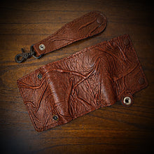 Load image into Gallery viewer, Trifold Wallet - Nightmare, Brown