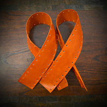 Load image into Gallery viewer, Leather Wraps For Handlebars, Highway Bars/Crash bars, Front Or Rear Custom Color (Ships Now)