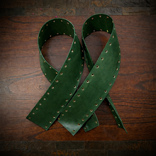 Load image into Gallery viewer, Leather Wraps For Handlebars, Highway Bars/Crash bars, Front Or Rear Custom Color (Ships Now)