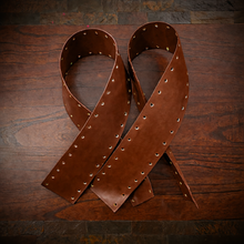 Load image into Gallery viewer, Leather Wraps For Handlebars, Highway Bars/Crash bars, Front Or Rear Custom Color (Ships Now)