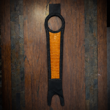 Load image into Gallery viewer, Tank Bib - Fits Indian Scout, Custom Colors Alligator Print Over Black Leather