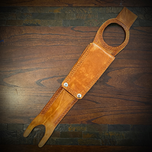 Load image into Gallery viewer, Tank Bib - Fits Indian Scout w/ Pouch - Custom Art, Indian Tan