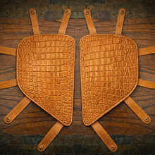 Load image into Gallery viewer, Engine Guard Covers, Fits Indian Roadmaster, Alligator Print, Various Colors