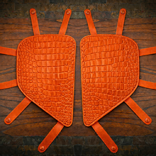 Load image into Gallery viewer, Engine Guard Covers, Fits Indian Roadmaster, Alligator Print, Various Colors