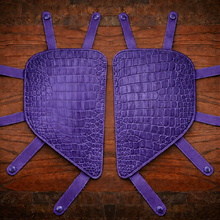 Load image into Gallery viewer, Engine Guard Covers, Fits Indian Roadmaster, Alligator Print, Various Colors