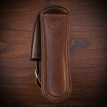 Load image into Gallery viewer, Rear Crash Bar Bag w/ Fuel Bottle/Cup Holder - W/ Dome Studs, Custom Art, Brown