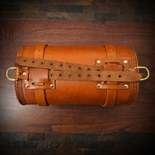Load image into Gallery viewer, Round Bag for Motorcycles - No Art, Indian Tan
