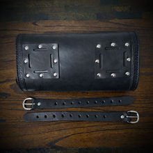 Load image into Gallery viewer, Tool bag for Motorcycle - No Art, With Edge Decoration, Black