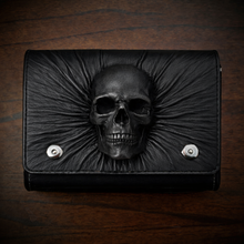 Load image into Gallery viewer, Motorcycle Handlebar Bag - Nightmare Skull, Black