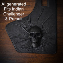 Load image into Gallery viewer, Heat Shield Nightmare Skull, Black, Custom Made To Fit Any Make and Model Of Bike
