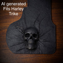 Load image into Gallery viewer, Heat Shield Nightmare Skull, Black, Custom Made To Fit Any Make and Model Of Bike