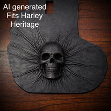 Load image into Gallery viewer, Heat Shield Nightmare Skull, Black, Custom Made To Fit Any Make and Model Of Bike