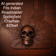 Load image into Gallery viewer, Heat Shield Nightmare Skull, Brown, Custom Made To Fit Any Make and Model Of Bike