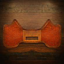 Load image into Gallery viewer, Heat Shield - Alligator Print, Custom Colors, Indian Tan, Fits Indian Chief, Chieftain, Springfield and Roadmaster